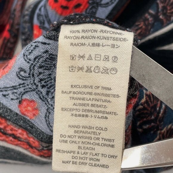 NWOT Free People Sz 10 All Shook Up Sleeveless Printed Tie Back Jumpsuit - Picture 13 of 13